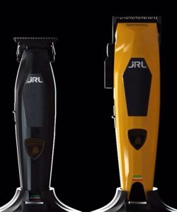 Set JRL Lamborghini Diamante, 2025C + 2025T, mașină de tuns și aparat de contur, galben - imagine 3