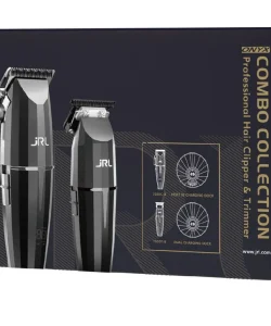 Set JRL Onyx, 2020C + 2020T, mașină de tuns și aparat de contur, negru