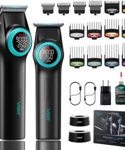 Set combo Masina de tuns VGR Profesional V-001 + aparat de contur profesional VGR-977 negru