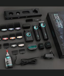 Set combo VGR STEPLESS Pro 3 în 1 — mașină de tuns, aparat de contur, aparat de ras, negru - imagine 7