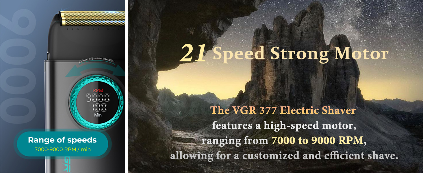 Aparat de ras profesional VGR V-377, roșu - imagine 11