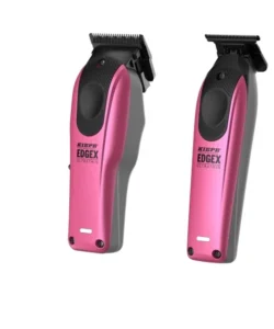 Set Kiepe EDGEX ULTRATHIN – Mașină de tuns și aparat de contur, roz - imagine 4