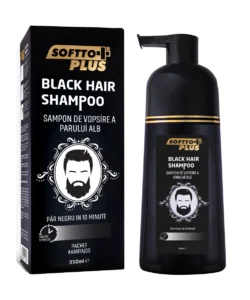 Sampon tratament pentru parul negru SOFTTO PLUS 350 ml
