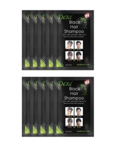Sampon colorant Dexe Black Hair Shampoo 10x 25ml - imagine 2