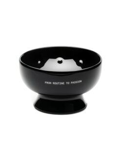 Bol de Barbierit Tatara Razors Portelan Negru & Textura 3D - imagine 2