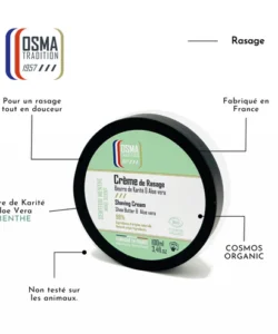 Crema de Barbierit Osma Tradition Mint Bio 100ml - imagine 3