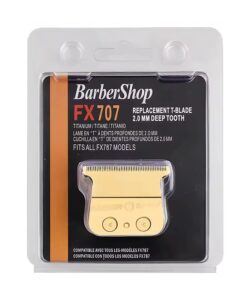 Lama / Cutit pentru masina de contur Barbershop PRO compatibila Babyliss Skeleton FX707 2.0mm Deep Tooth Gold