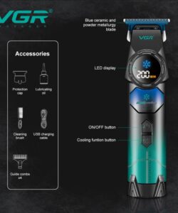 Alternative view of Masina de contur VGR V-946 Clipper 8000 RPM Black cordless