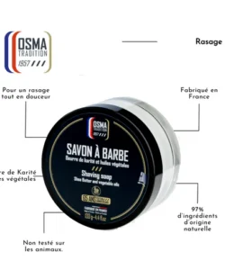 Sapun de Barbierit Osma Tradition in Bol de Sticla 130g - imagine 2
