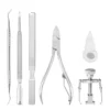 Kit Profesional Corectie Unghii Incarnate & Pedichiura Set 6 Instrumente