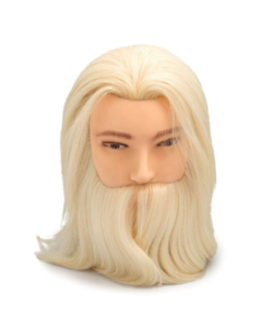 Cap Manechin Barbat cu Barba, Blond + Suport de Prindere