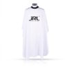 Pelerină pentru frizerie JRL Professional, albă, cu guler impermeabil