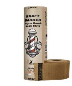 Gulere frizerie MFY, Set 5 role x 100 buc, maro