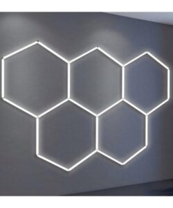 Alternative view of Sistem de iluminat HoneyComb 5 Hexagoane Luminoase LED 192W 2430 X 1660mm