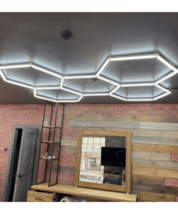 Sistem de iluminat HoneyComb 5 Hexagoane Luminoase LED 192W 2430 X 1660mm - imagine 4