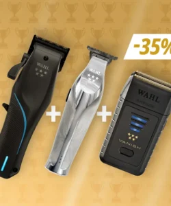 Set Wahl Vapor, Hi-Viz și Vanish — mașină de tuns, trimmer și aparat de ras, negru/argintiu - imagine 8